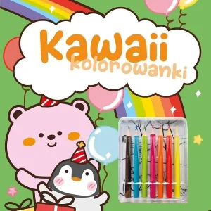 Kawaii kolorowanki zielona