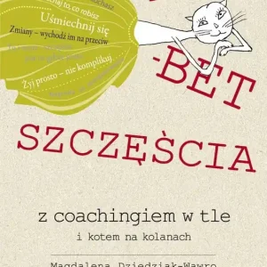 Alfabet szczęścia z coachingiem w tle i kotem na kolanach