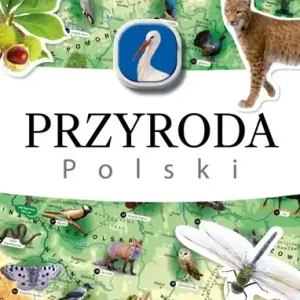 Mapa z naklejkami. Przyroda Polski