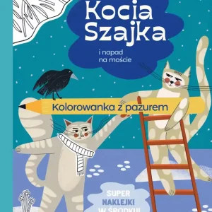 Kocia Szajka i napad na moście. Kolorowanka z pazurem