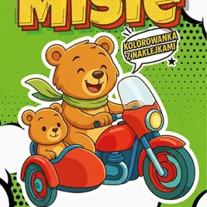 Misie. Kolorowanka komiksowa z naklejkami