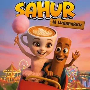 Tung Tung Sahur w lunaparku + naklejki