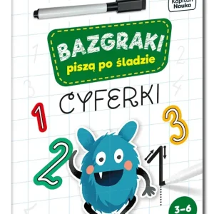 Bazgraki piszą po śladzie Cyferki