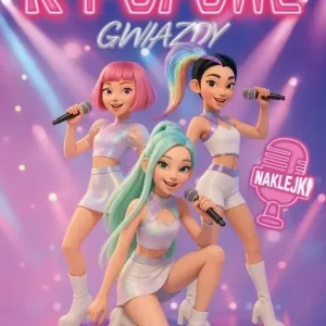 Kolorowanka z naklejkami K-popowe Gwiazdy