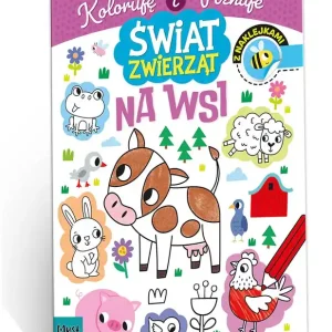 Kolorowanka a4 świat zwierząt - na wsi