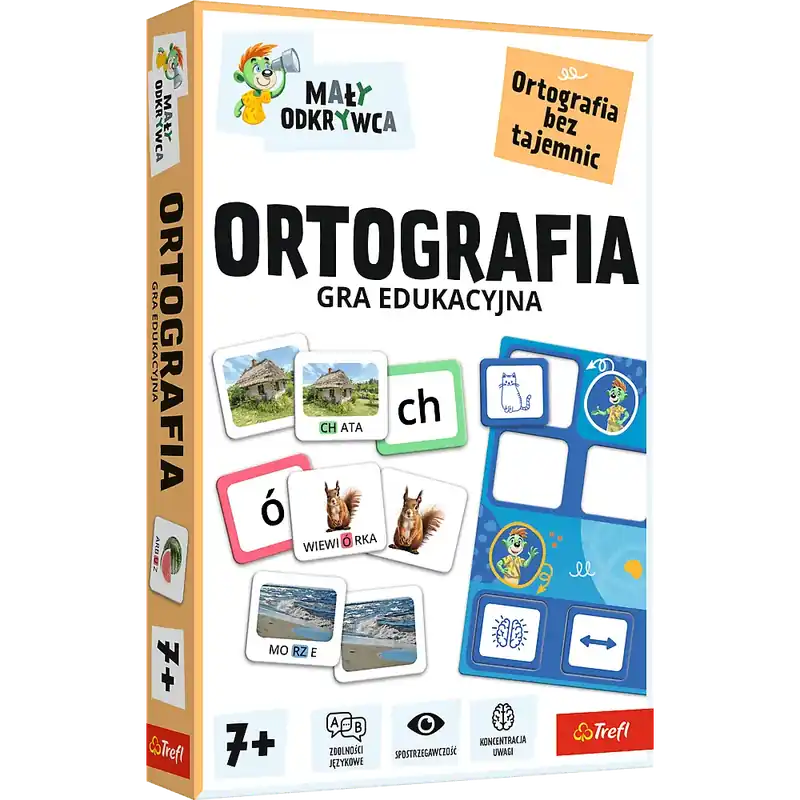 Gra Ortografia Mały odkrywca rodzina treflików 02803