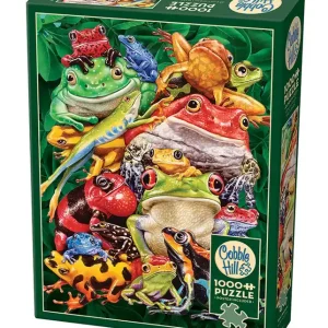 Puzzle 1000 Kolorowe Żaby 112248