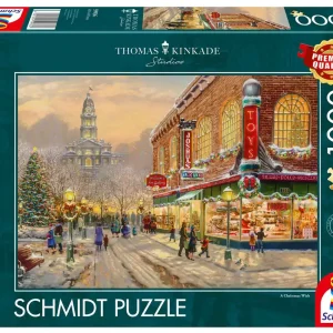 Puzzle 1000 PQ T. Kinkade Świąteczne życzenie 110795
