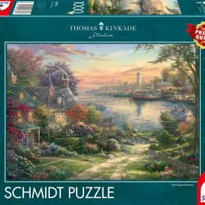 Puzzle 1000 PQ T.Kinkade Port w nowej Anglii USA 113997