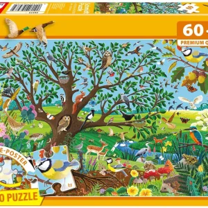 Puzzle 60 PQ Zwierzęta w ogrodzie 113644