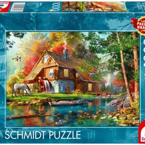 Puzzle 1000 PQ Młyn wodny piękną jesienią 113688