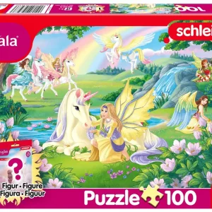 Puzzle 100 Schleich Bayala Magiczne Jednorożce + figurka 113348