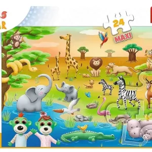 Puzzle 24 Maxi Bobaski i zwierzęta 14373