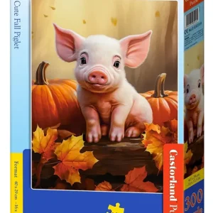 Puzzle 300 Cute Fall Piglet B-030569