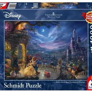 Puzzle 1000 PQ T. Kinkade Piękna i Bestia 106972