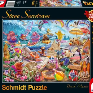 Puzzle 1000 PQ Zwierzaki na plaży S. Sundram 109087