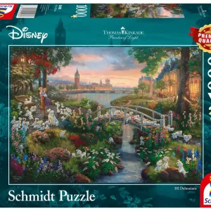 Puzzle 1000 PQ 101 dalmatyńczyków T.Kinkade 108390