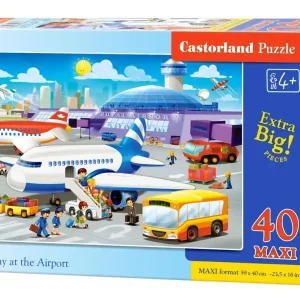 Puzzle 40 maxi Dzień na lotnisku B-040223