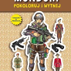 Mundury. Pokoloruj i wytnij z naklejkami