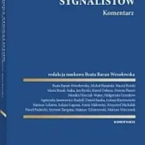 Ochrona sygnalistów Komentarz