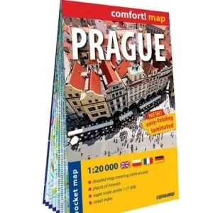 Comfort!map Prague pocket 1:20 000 w.2023