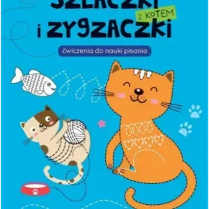 Przedszkolak rysuje. Szlaczki i zygzaczki z kotem